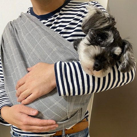 とても楽に抱っこ出来て、愛犬も気持ち良さそう