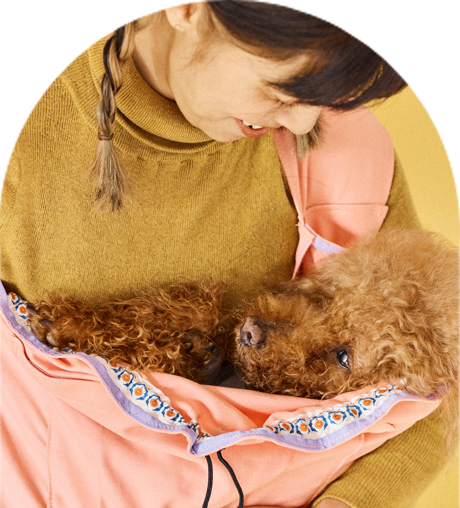 ドッグスリングの4通りの抱き方