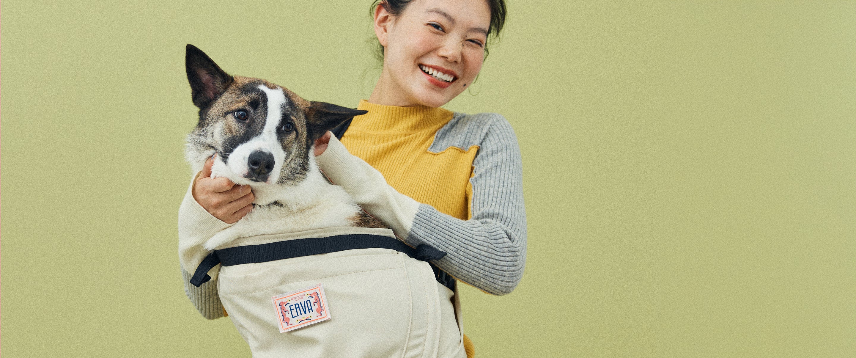 マルチ・ドッグスリングなら20kgの愛犬も抱っこできます