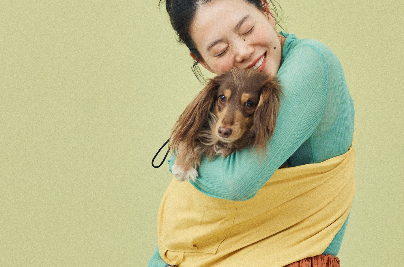 1-15kgまでのわんこが入る、シングル・ドッグスリング