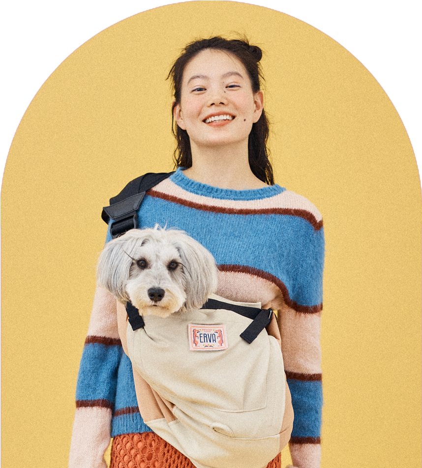 ティアラ erva スリングキャリー グレー 日本製 家族で共有ならマルチ・ドッグスリング 4-15kg対応|ドッグス