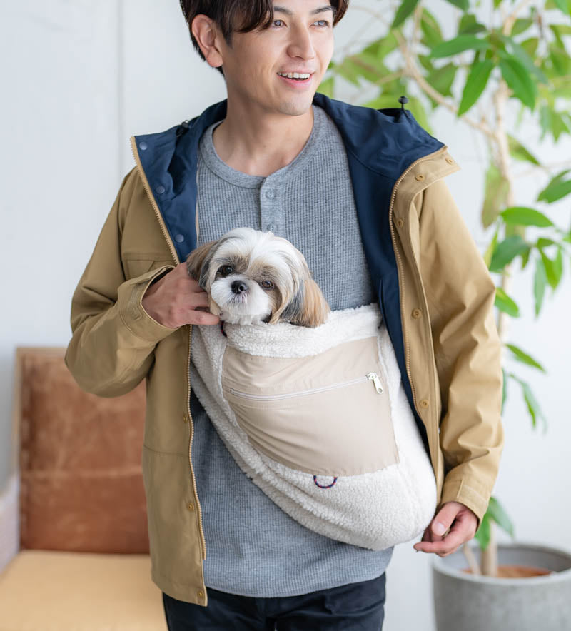 erva ボアシンプル ドッグスリング シングル・ドッグスリング 1-15kg対応│ドッグスリング・犬の抱っこ紐